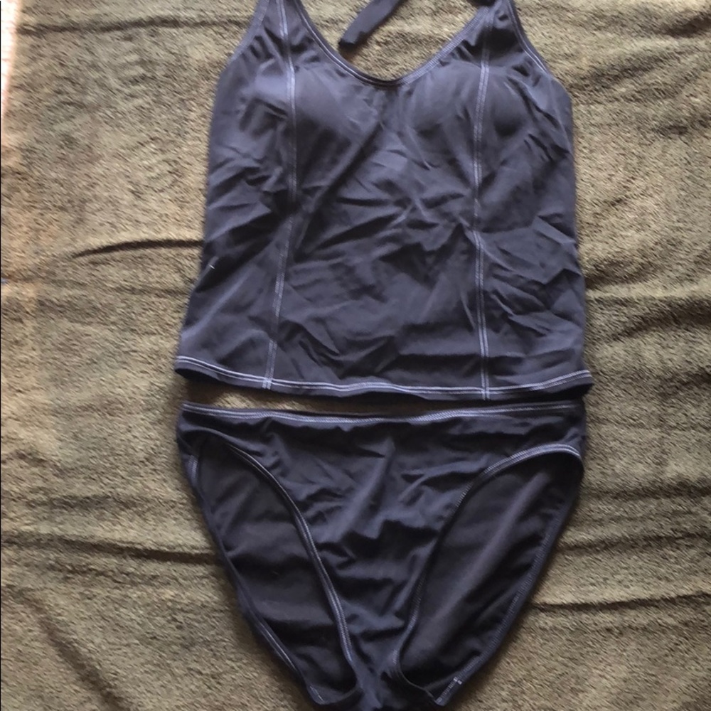 Tankini with bikini bottom and skirt!